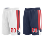 Custom White Blue Classic Style Reversible Basketball Uniform Personalized COOLMAX BBJR-D017023