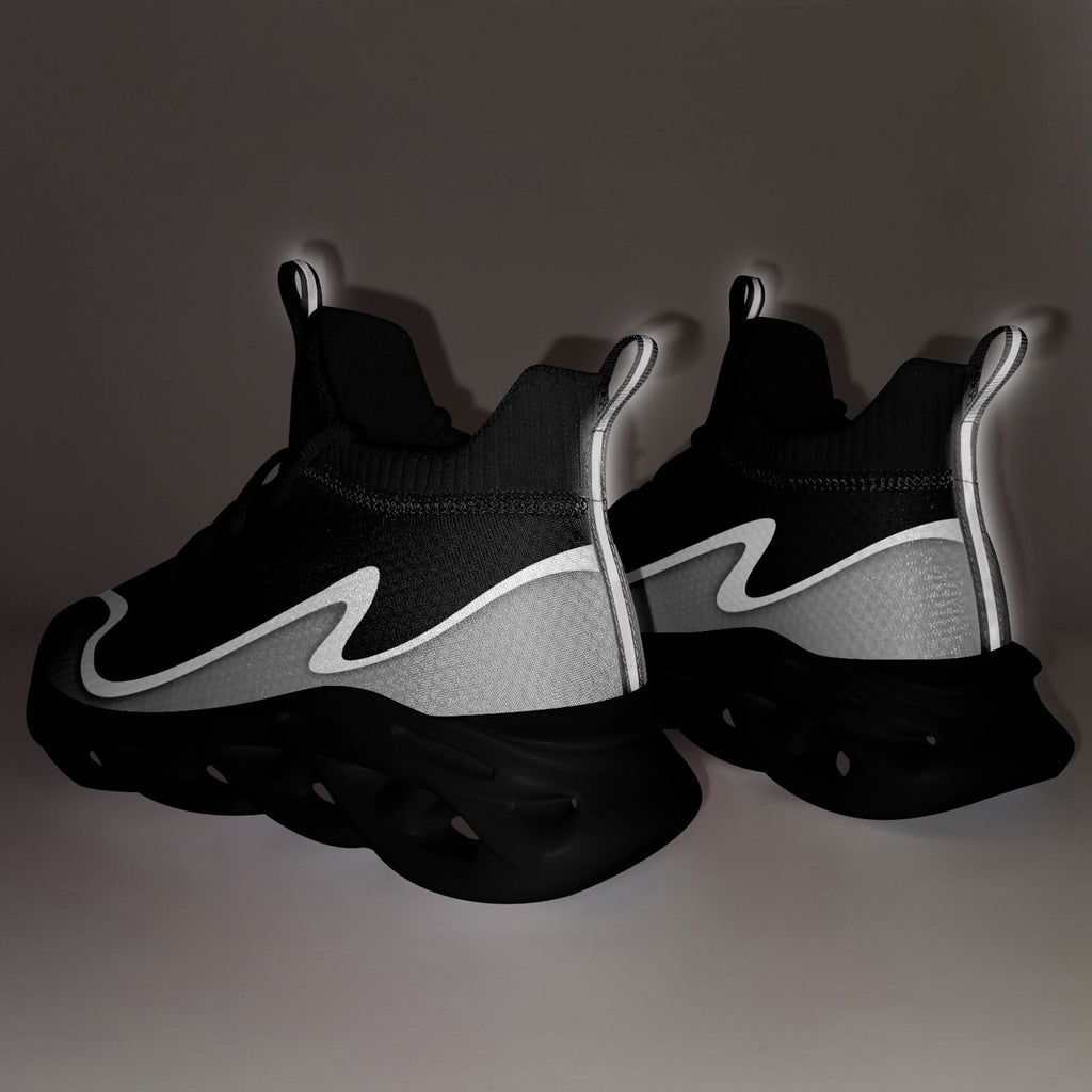Custom Black Gray Maxsoul Shoes Personalized Sneaker FN030A-E020011-1