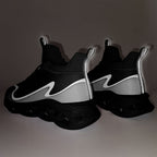 Custom Black Gray Maxsoul Shoes Personalized Sneaker FN030A-E020011-1