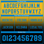 Custom Blue White California Personalized Authentic Football Jersey FBJ02-D023033-22