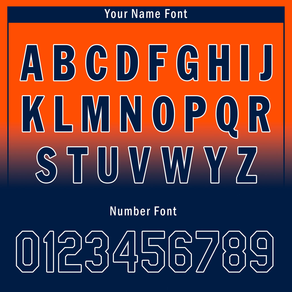 Custom Orange Blue Fade Fashion Personalized Authentic Baseball Jersey UN002-bd0b007b-ae