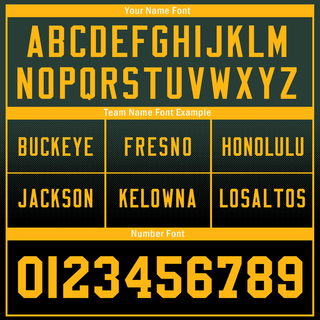 Custom Green Yellow Wisconsin Personalized Authentic Football Jersey FBJ02-D023033-13