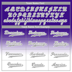 Custom Purple White Fade Fashion Personalized Authentic Baseball Jersey BSBJ01-D0a70eb
