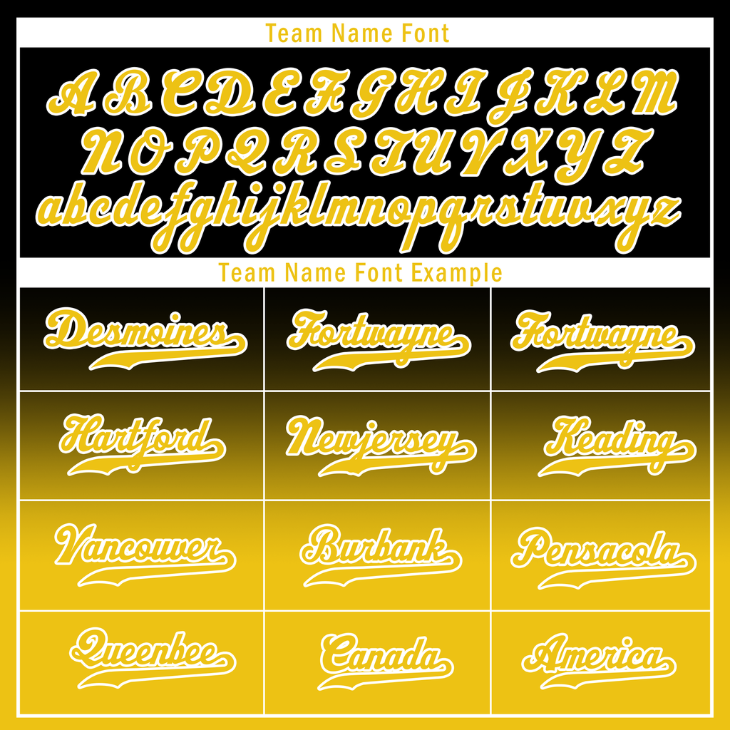 Custom Black Yellow Fade Fashion Personalized Authentic Baseball Jersey BSBJ01-D0a70cc