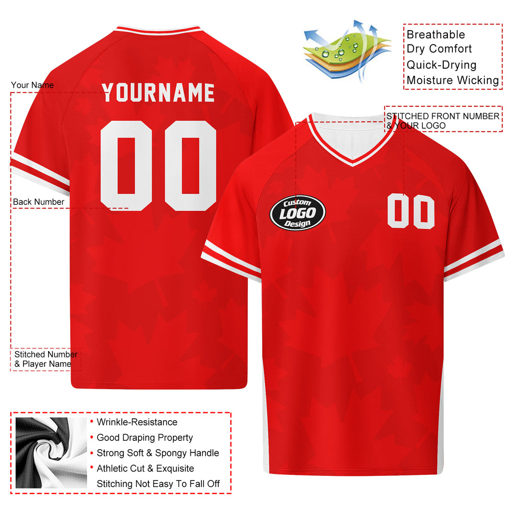 Custom Canada 2026 World Cup Football Shirt Customized Soccer Jersey for Fans Add Your Name & Number FZ190-F009149-1