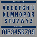 Custom Grey Classic Style Blue Personalized Authentic Baseball Jersey UN002-bd0b00d8-ac