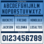 Custom Blue Deep Blue Tennessee Personalized Authentic Football Jersey FBJ02-D023033-32