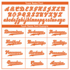 Custom White Orange Raglan Sleeves Personalized Authentic Baseball Jersey BSBJ01-D020200-3