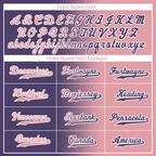 Custom Purple Pink Gradient Fashion Personalized Authentic Baseball Jersey BSBJ01-D0a7a0e