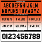 Custom Black Orange Ohio Football Jersey and Sports Shoes Combo Offer Personalized Combo ZH-D023031-6