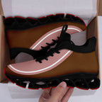 Custom Dark Pink Brown Maxsoul Shoes Personalized Sneaker FN030XD-D020388-18