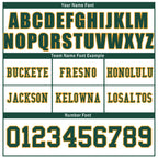 Custom White Green Wisconsin Personalized Authentic Football Jersey FBJ02-D020256-7