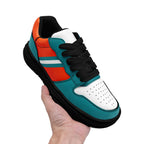 Custom Green Orange Miami Shoes Personalized Sneaker FN032-D020389-24
