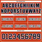 Custom Orange Chicago Personalized Authentic Football Jersey FBJ02-D025033-7