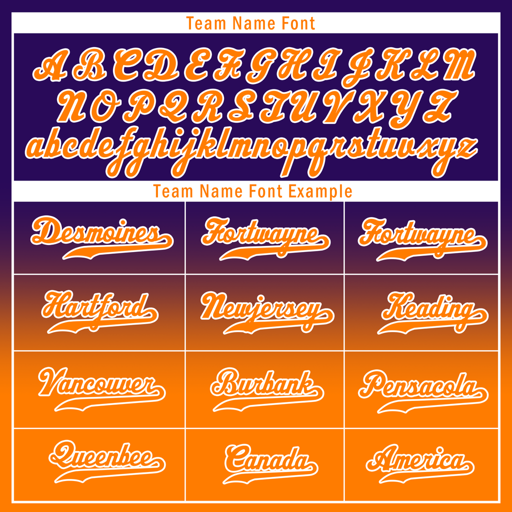 Custom Purple Orange Fade Fashion Personalized Authentic Baseball Jersey BSBJ01-D0a70de