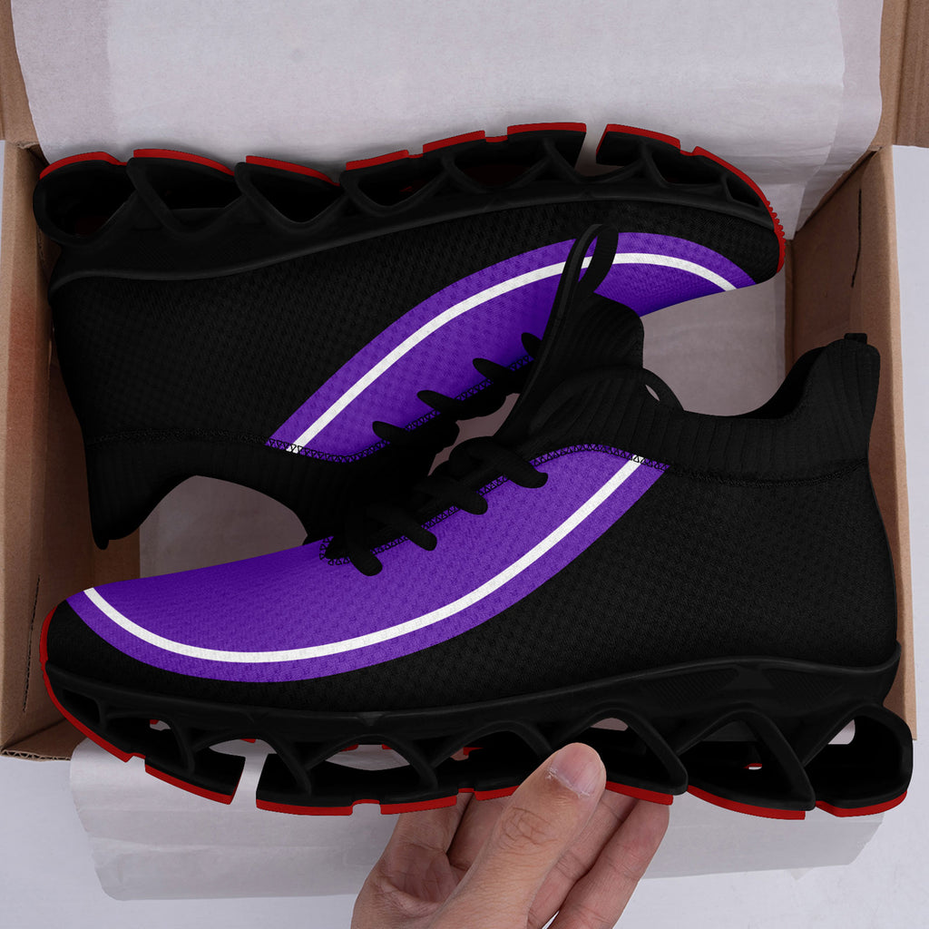 Custom Purple Black Maxsoul Shoes Personalized Sneaker FN030XD-D020388-15