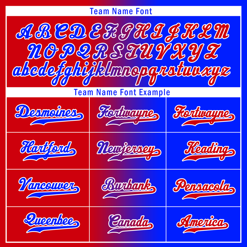 Custom Red Blue Gradient Fashion Personalized Authentic Baseball Jersey BSBJ01-D0a707b