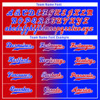 Custom Red Blue Gradient Fashion Personalized Authentic Baseball Jersey BSBJ01-D0a707b