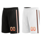 Custom Black White Classic Style Reversible Basketball Uniform Personalized COOLMAX BBJR-D017028