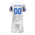 Custom White Gray Soccer Sets Jersey Personalized SCJ101-D28043