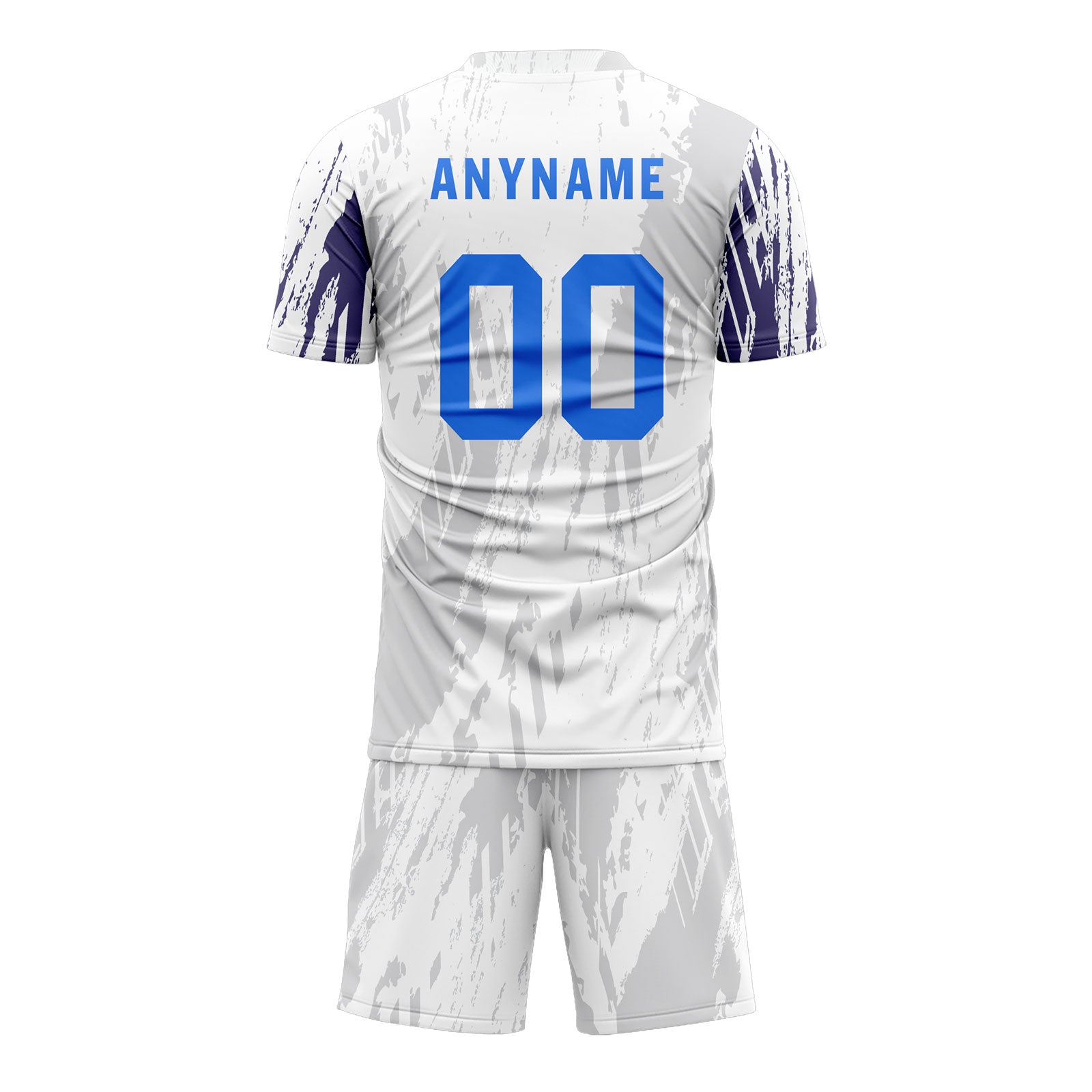 Custom White Gray Soccer Sets Jersey Personalized SCJ101-D28043