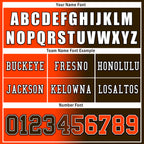 Custom Orange Brownish Red Ohio Personalized Authentic Football Jersey FBJ02-D028017-20