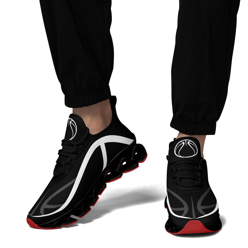 Custom Black White Maxsoul Shoes Personalized Sneaker FN003XD-D020391-15