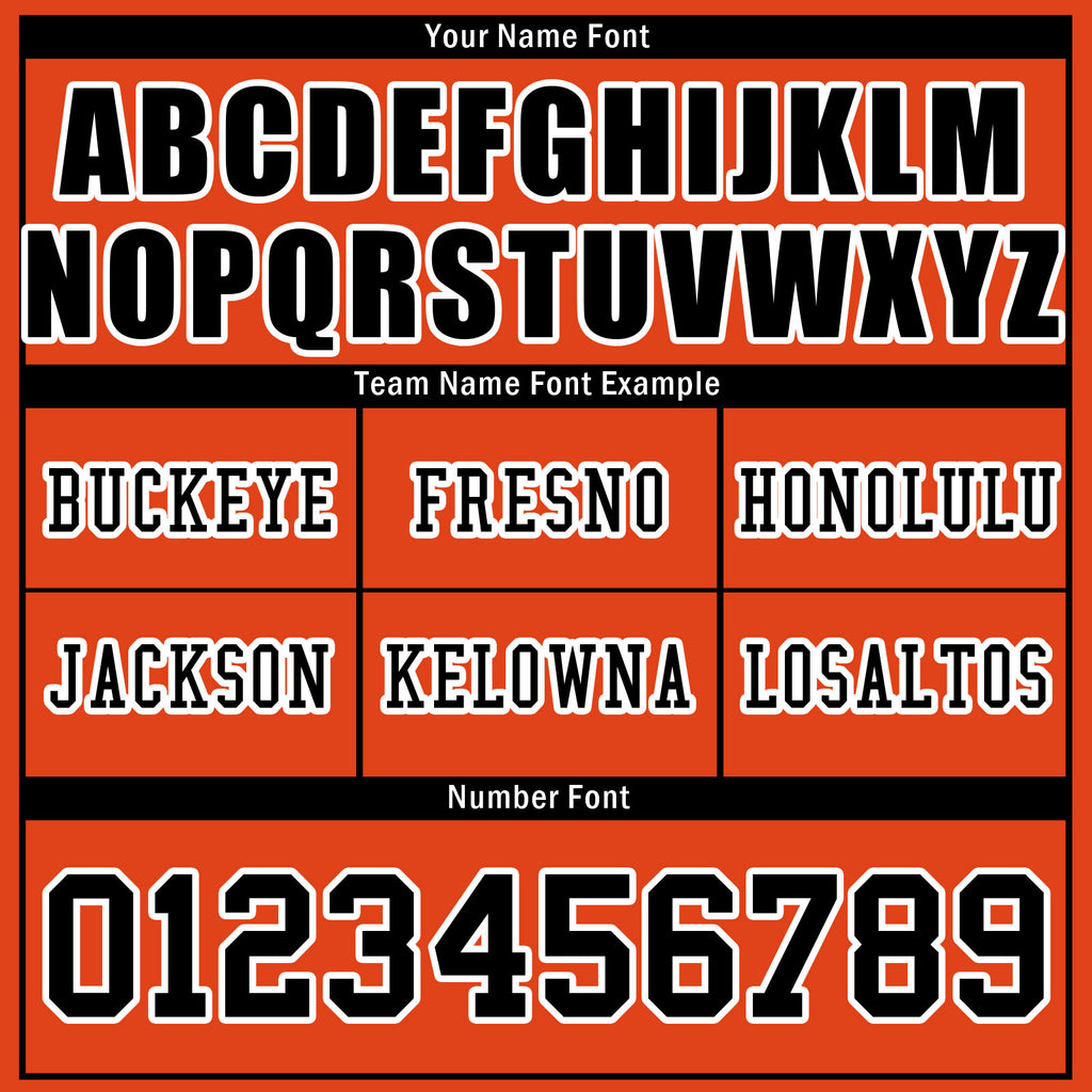 Custom Orange Cincinnati Personalized Authentic Football Jersey FBJ02-D025033-6