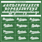 Custom Green White Raglan Sleeves Personalized Authentic Baseball Jersey BSBJ01-D020200-10