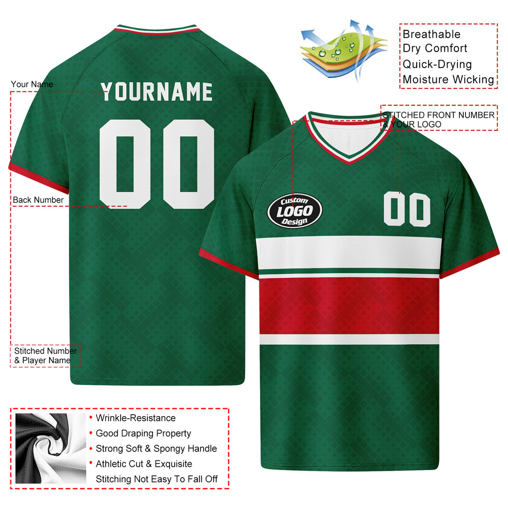 Custom Mexico 2026 World Cup Football Shirt Customized Soccer Jersey for Fans Add Your Name & Number FZ190-F009151-5