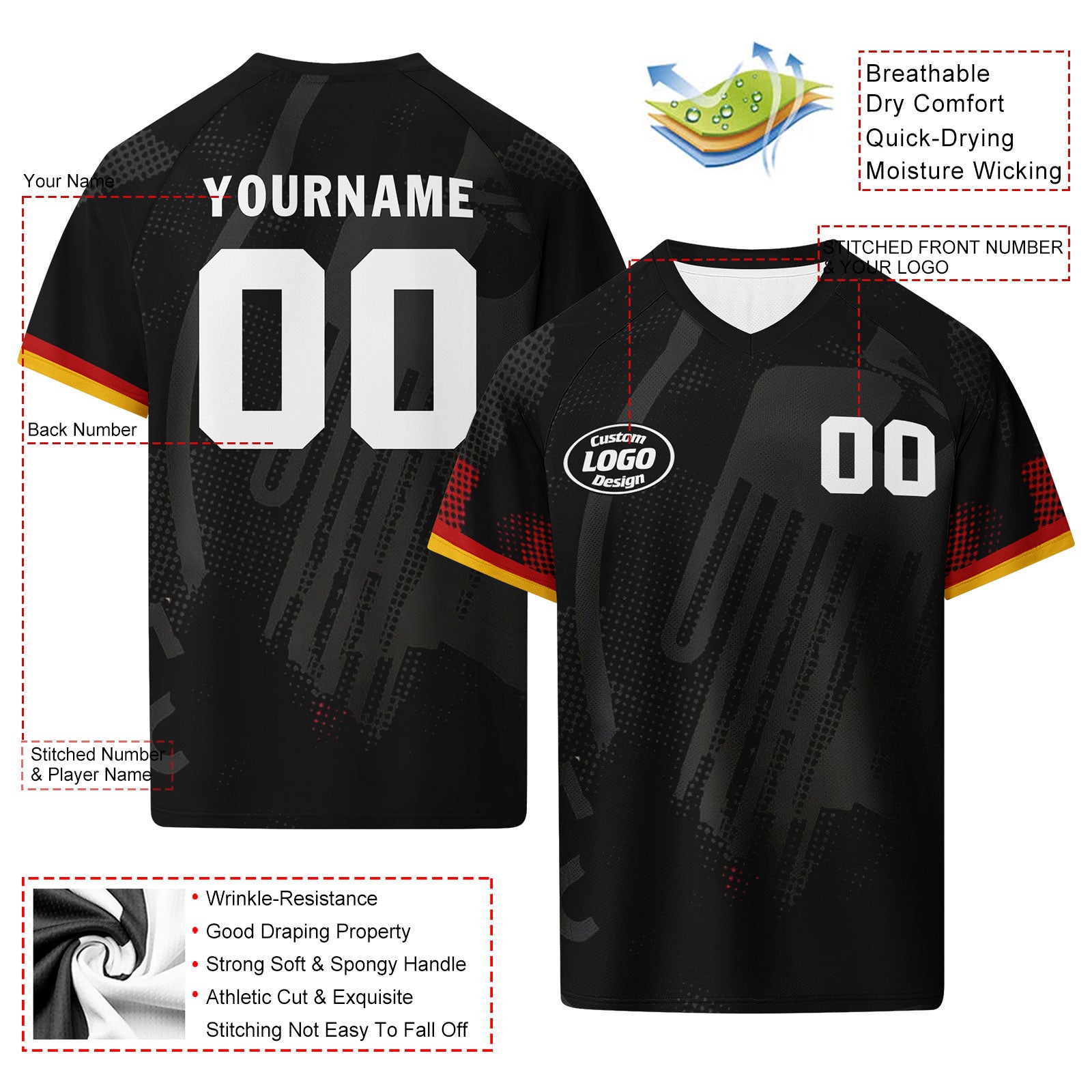 Custom Germany 2026 World Cup Football Shirt Customized Soccer Jersey for Fans Add Your Name & Number FZ190-F025070-9