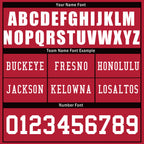 Custom Red Tampa Personalized Authentic Football Jersey FBJ02-D020263-29