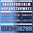 Custom Deep Blue Light Blue Tennessee Personalized Authentic Football Jersey FBJ02-D028017-32