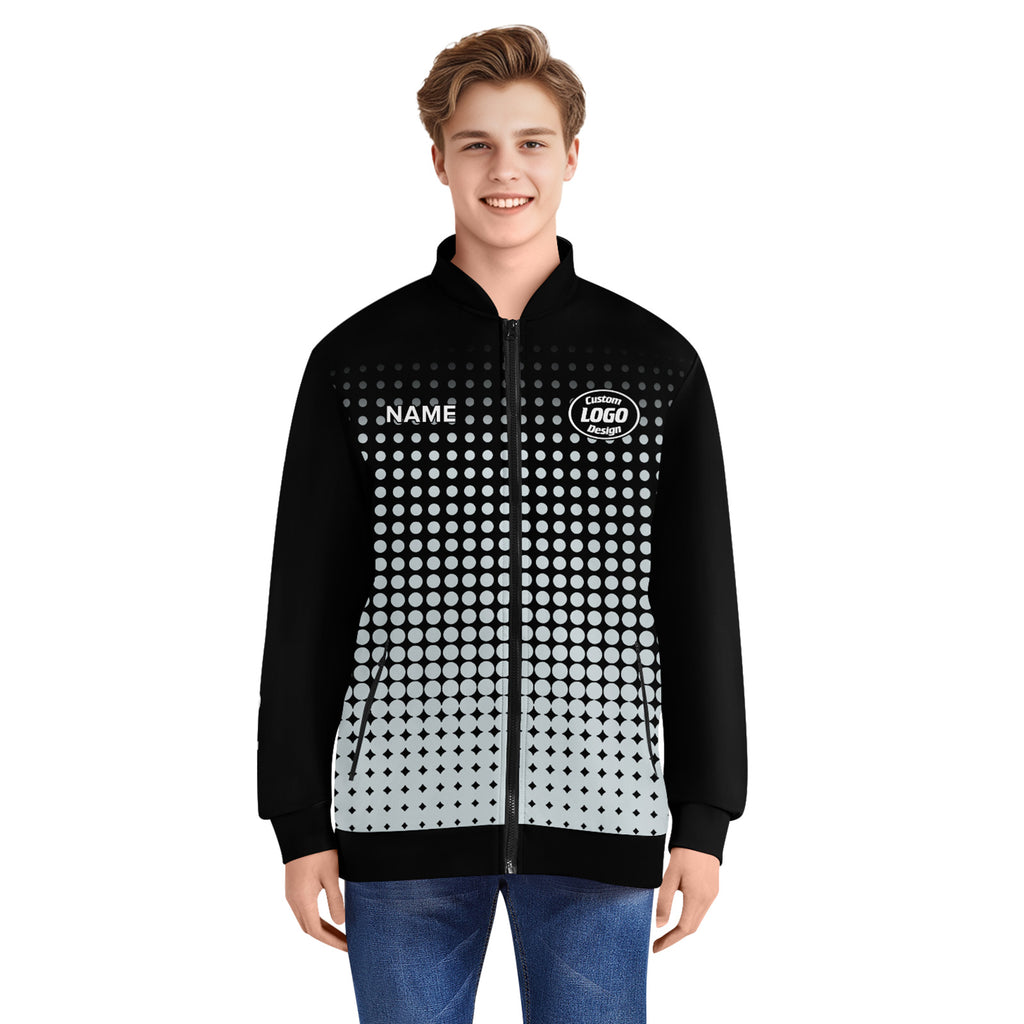 Custom Jacket Bomber Full-Snap Varsity Letterman Personalized Jacket PR092-D020346-3