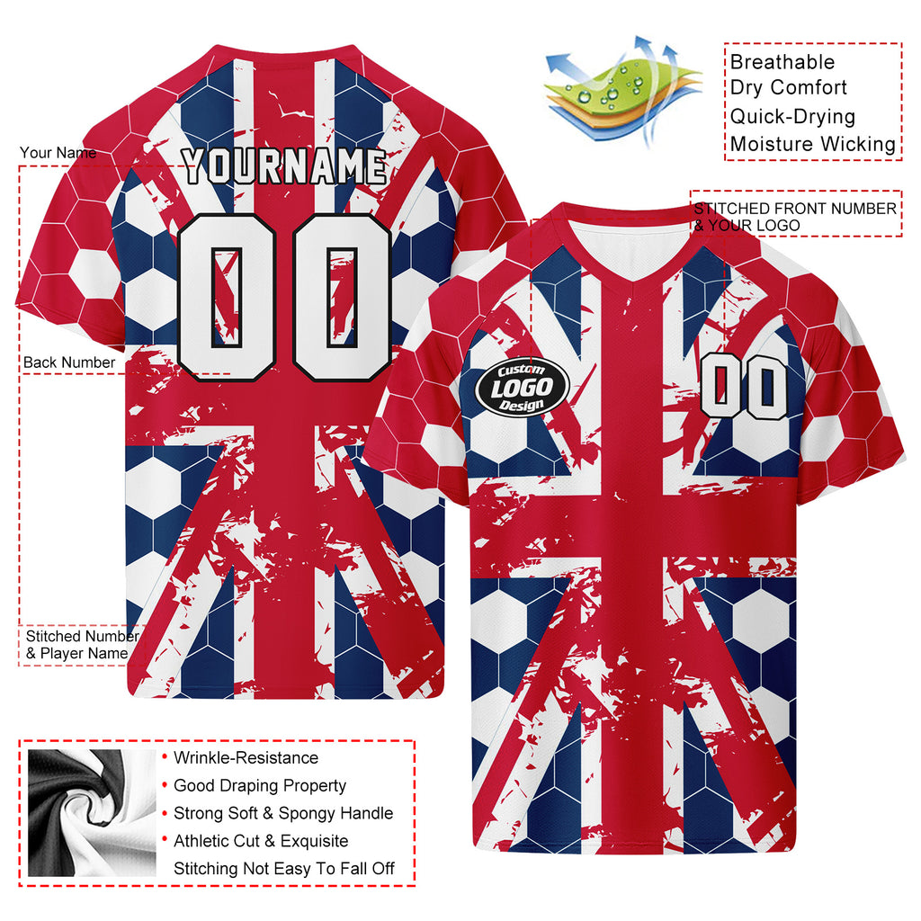 Custom England 2026 World Cup Football Shirt Customized Soccer Jersey for Fans Add Your Name & Number FZ190-F023109-6
