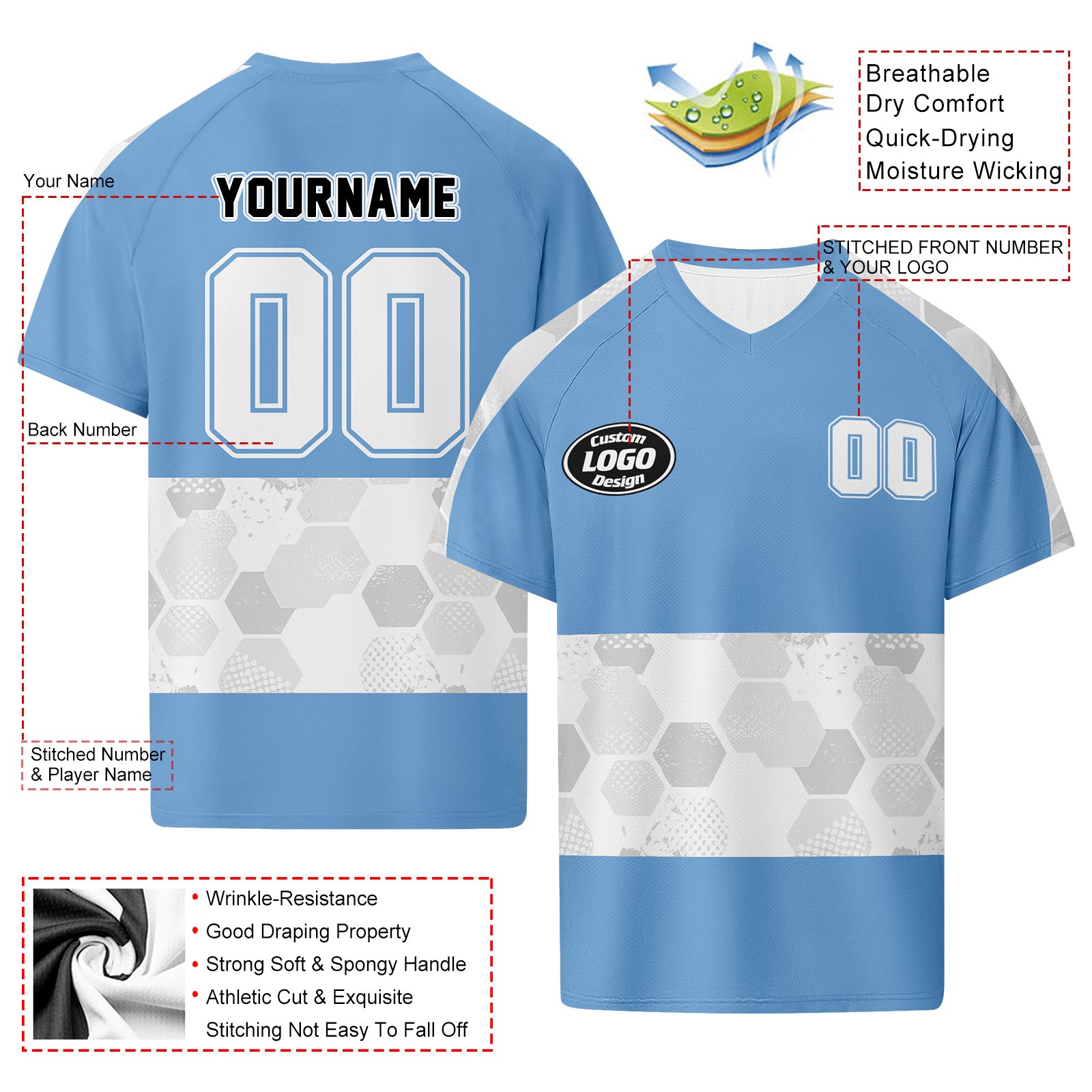Custom Argentina 2026 World Cup Football Shirt Customized Soccer Jersey for Fans Add Your Name & Number FZ190-F027084-5
