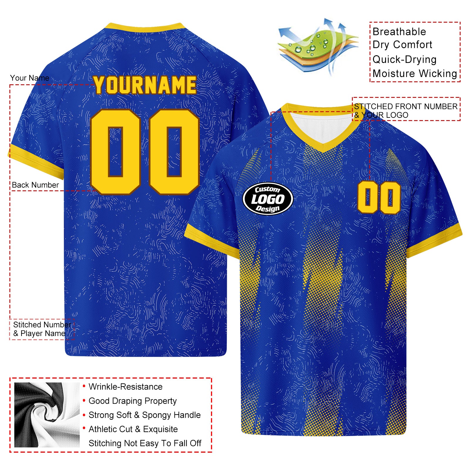 Custom Uruguay 2026 World Cup Football Shirt Customized Soccer Jersey for Fans Add Your Name & Number FZ190-F009126-3