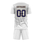 Custom Gray White Soccer Sets Jersey Personalized SCJ101-D28042