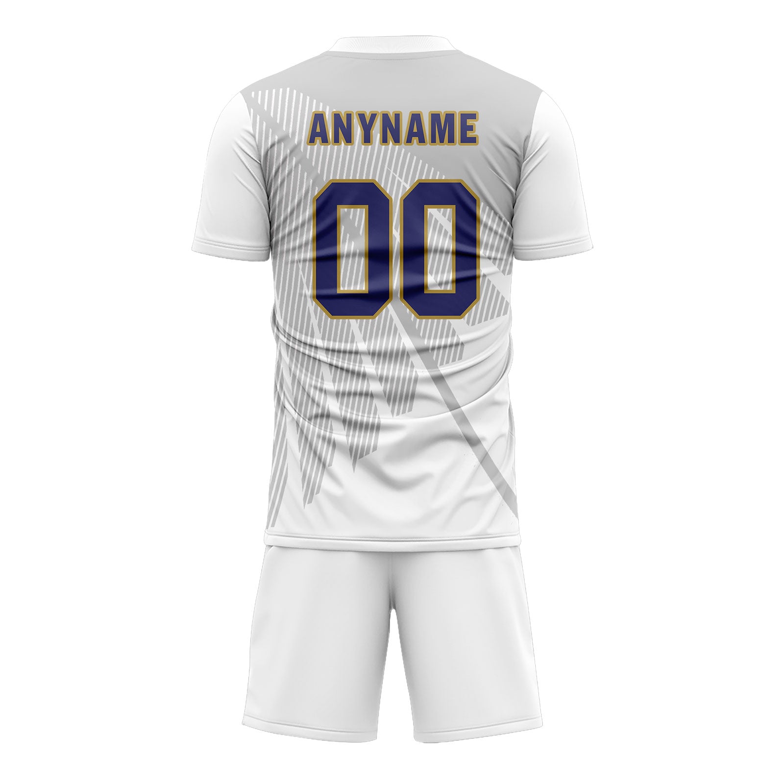 Custom Gray White Soccer Sets Jersey Personalized SCJ101-D28042