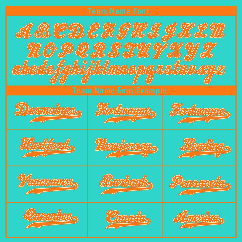Custom Turquoise Orange Zebra Pattern Personalized Authentic Baseball Jersey BSBJ01-D020201-12
