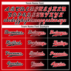 Custom Red Black Gradient Fashion Personalized Authentic Baseball Jersey BSBJ01-D0a707a