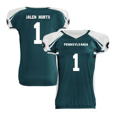 Custom Green White Pennsylvania High-Performance American Football Jersey FBJ06-D023001-23