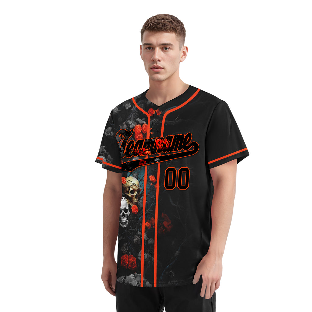 Custom Gothic Personalized Authentic Baseball Jersey BSBJ01-E06009