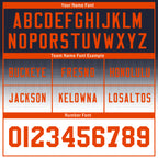 Custom Black Orange Illinois Personalized Authentic Football Jersey FBJ02-D023033-7