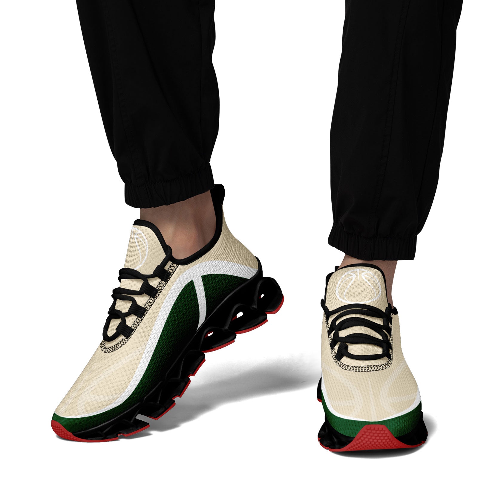 Custom Green Cream Maxsoul Shoes Personalized Sneaker FN003XD-D020391-14