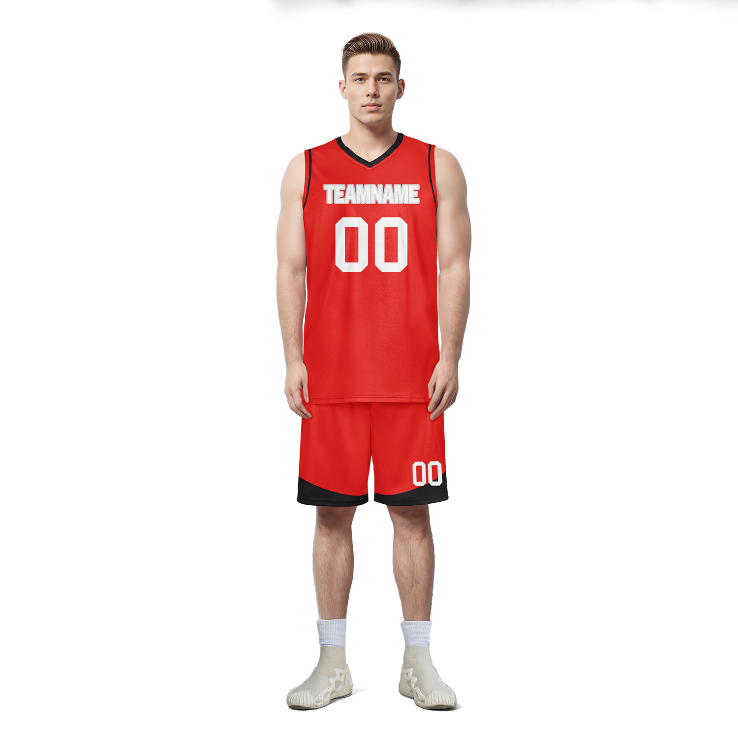 Custom Red Classic Style Sports Uniform Basketball Jersey BBJ01-bd0a70db