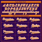 Custom Purple Orange Raglan Sleeves Personalized Authentic Baseball Jersey BSBJ01-D017184