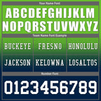 Custom Green Blue Seattle Personalized Authentic Football Jersey FBJ02-D020249-27