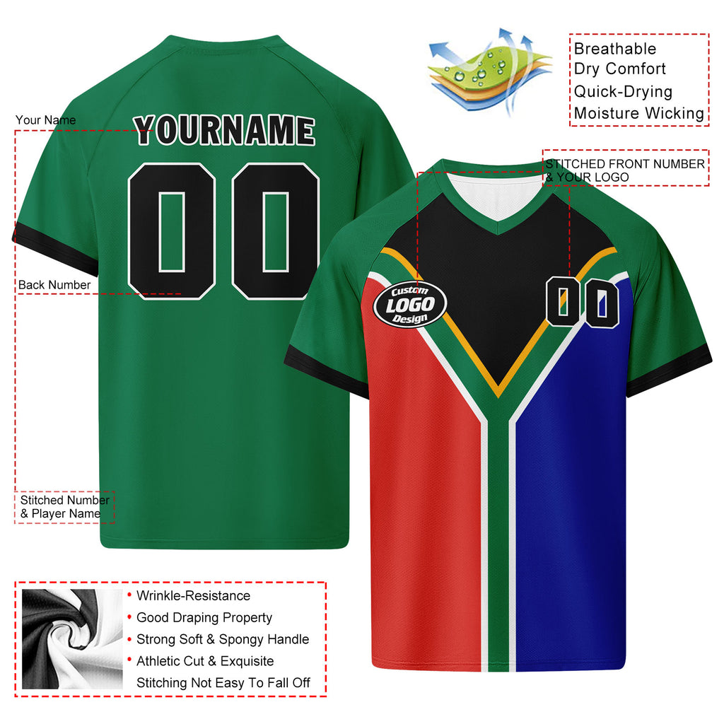Custom South Africa 2026 World Cup Football Shirt Customized Soccer Jersey for Fans Add Your Name & Number FZ190-F025126-1