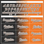 Custom Grey Orange Gradient Fashion Personalized Authentic Baseball Jersey BSBJ01-D0a7097